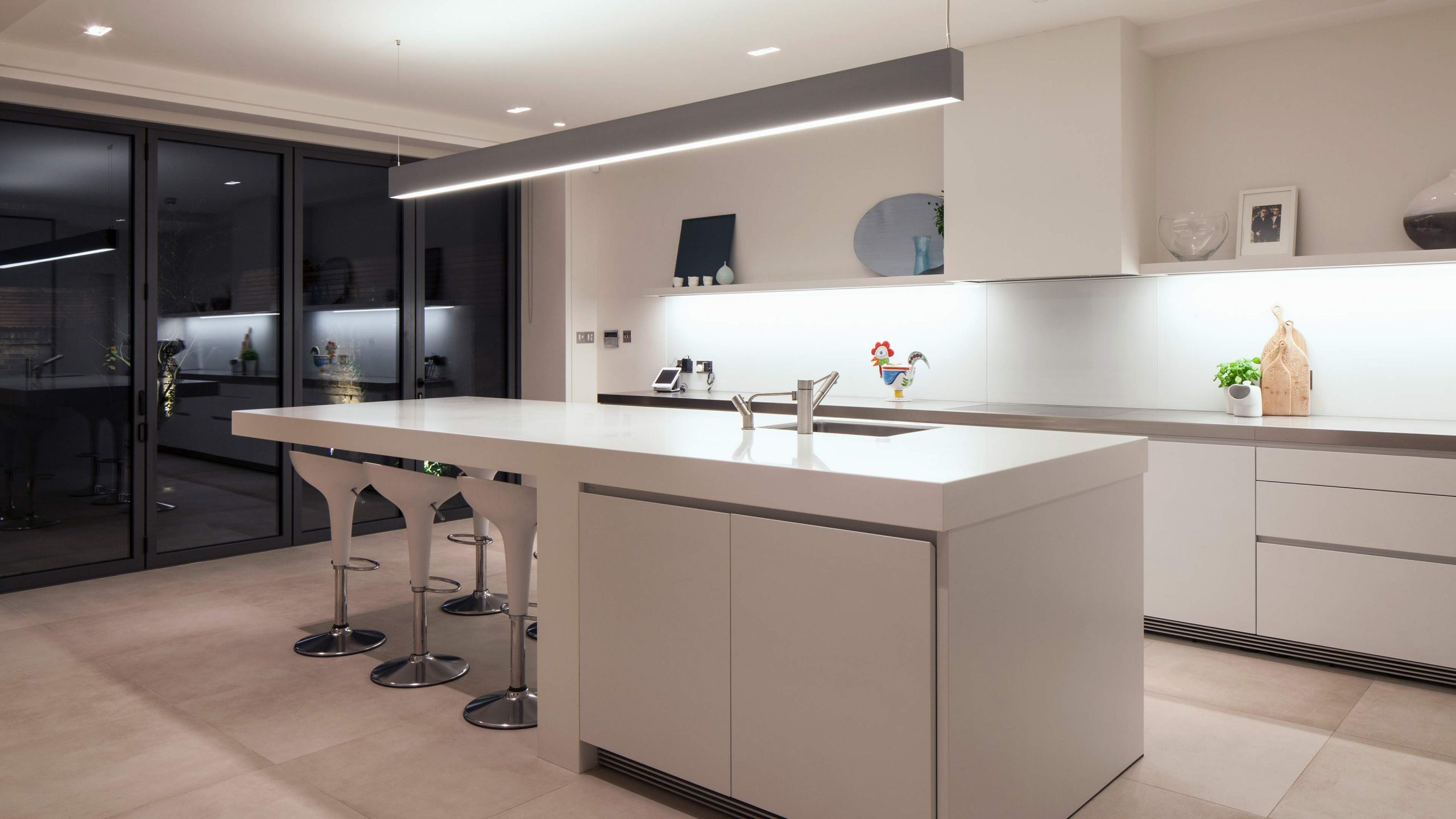 residential kitchen lighting can location