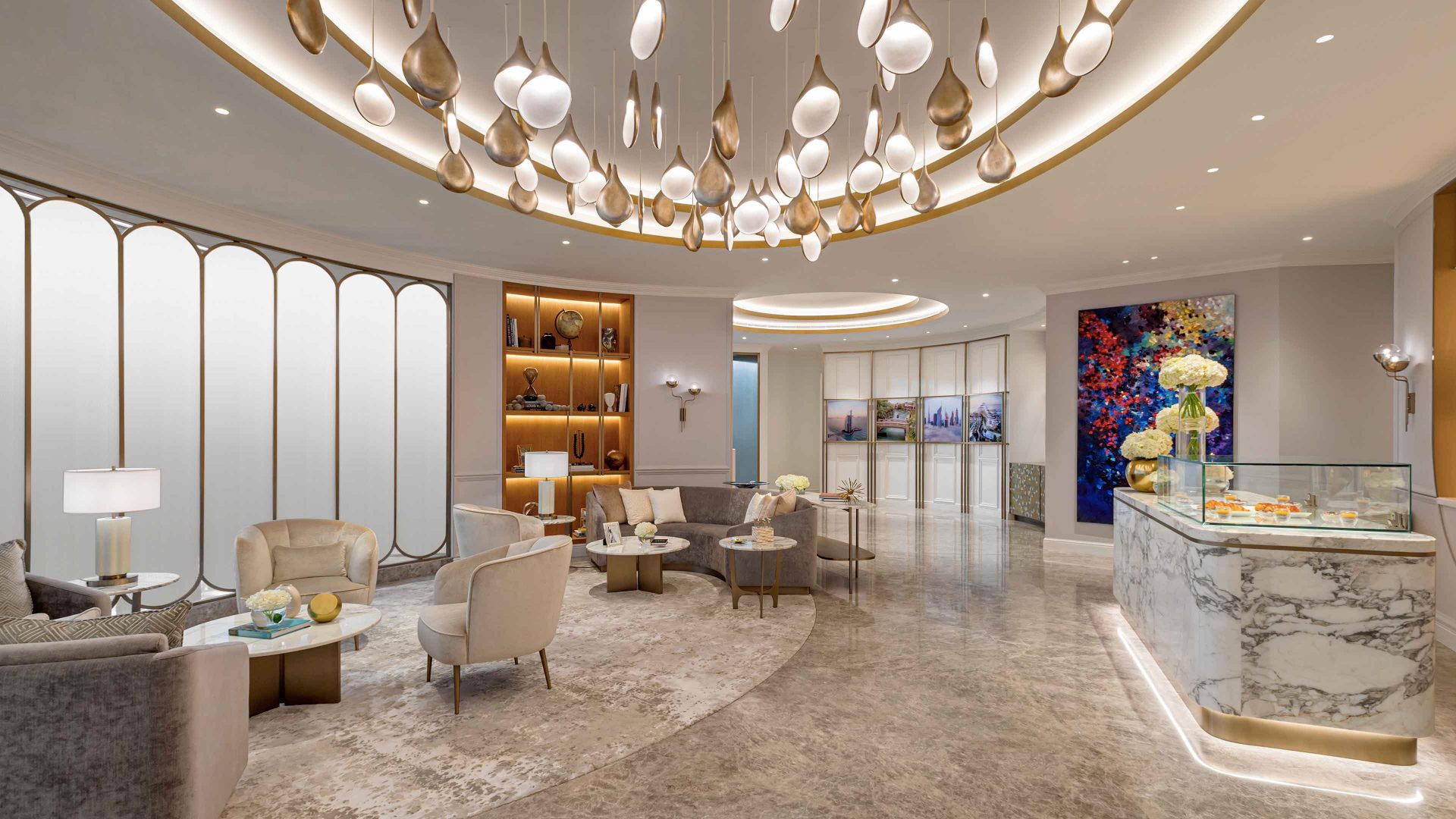 Jumeirah T3 Arrivals Lounge, Dubai | Studio N | Lighting Designers